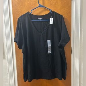 Old Navy Black V-Neck Tee